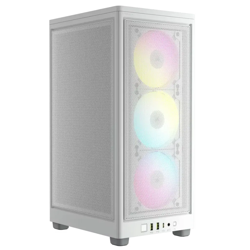 CORSAIR 2000D RGB AIRFLOW Mini-ITX PC Case - White
