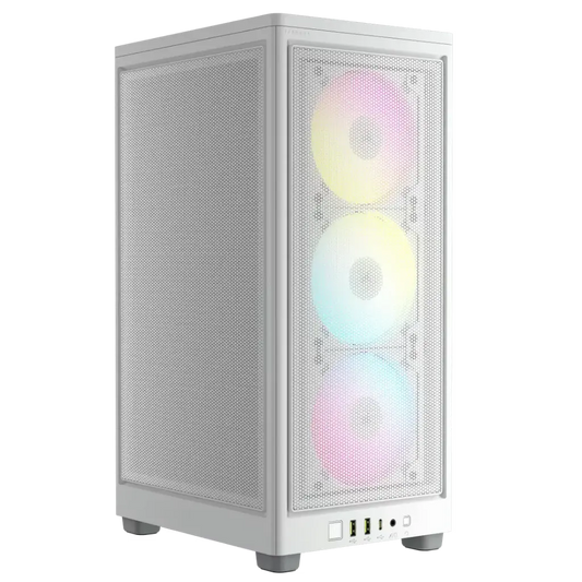 CORSAIR 2000D RGB AIRFLOW Mini-ITX PC Case - White