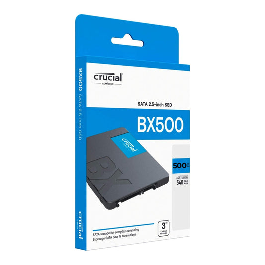 Crucial BX500 500GB SATA 2.5 Inch Internal SSD