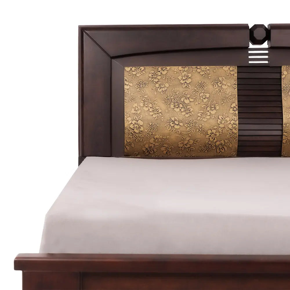 Moderno 101Q Queen Size 5 + 6.25 European teak cot (SK-SKC 101 COT 5+6.25) My Store