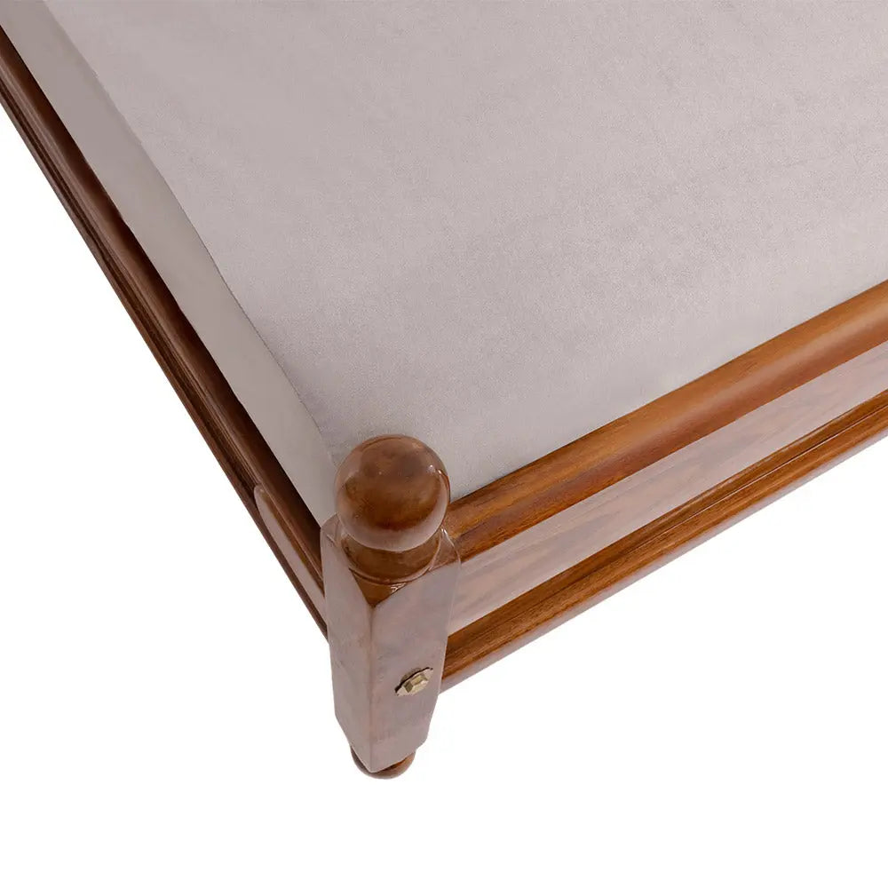 Heritage Rex Queen size 5 + 6.25 Teakwood cot (TI-REX COT 5+6.25) My Store