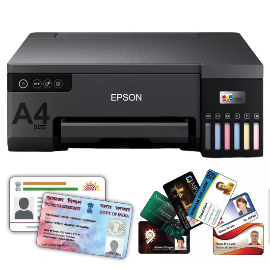 Epson Ink Tank Color Printer A4 L8050 Single Function Print Wi-Fi PVC CARD 6 Color