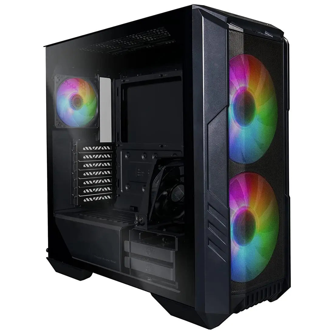 Cooler Master HAF 500 Mid-Tower Gaming Cabinet with Dual ARGB Fans and inbuilt ARGB PWM Controller