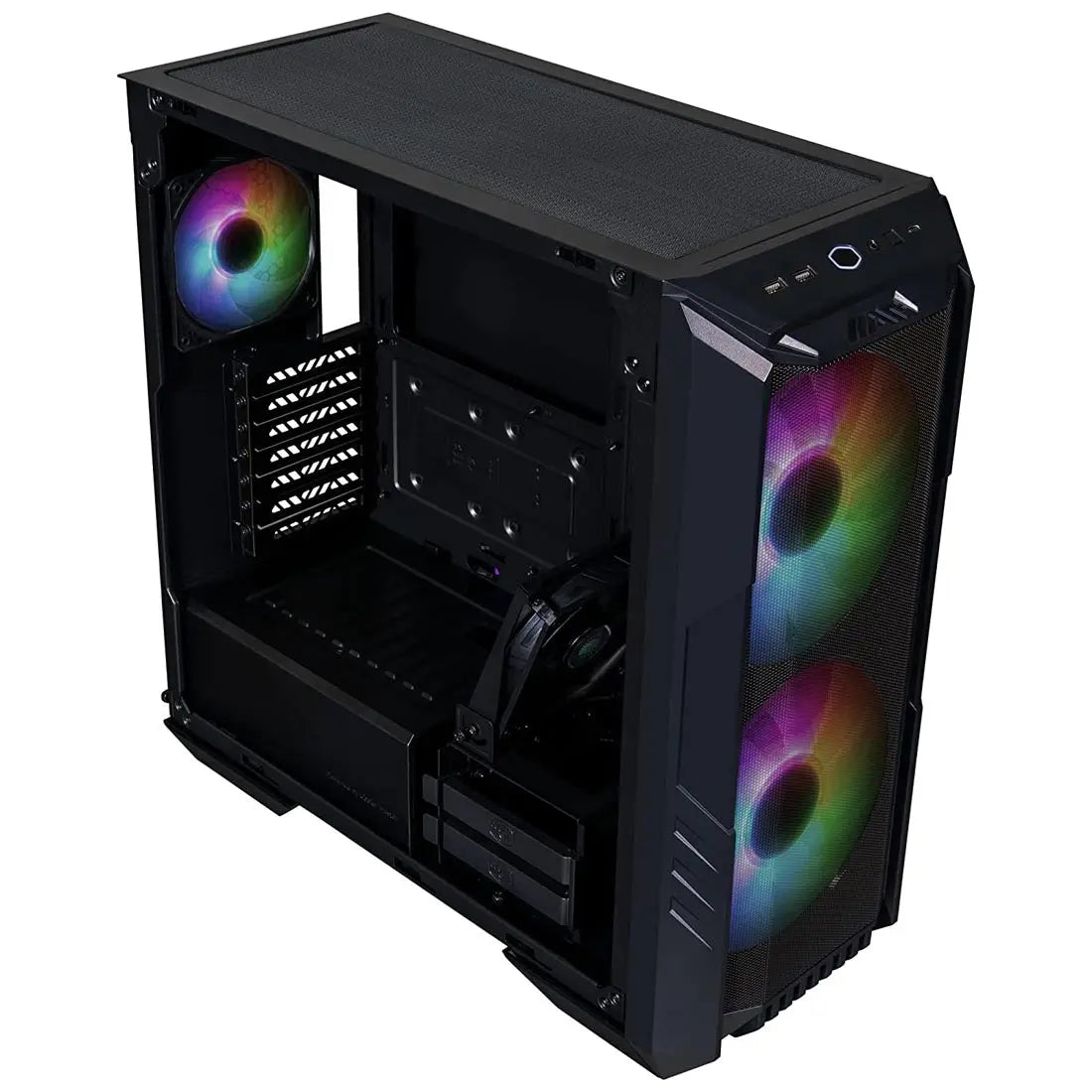 Cooler Master HAF 500 Mid-Tower Gaming Cabinet with Dual ARGB Fans and inbuilt ARGB PWM Controller