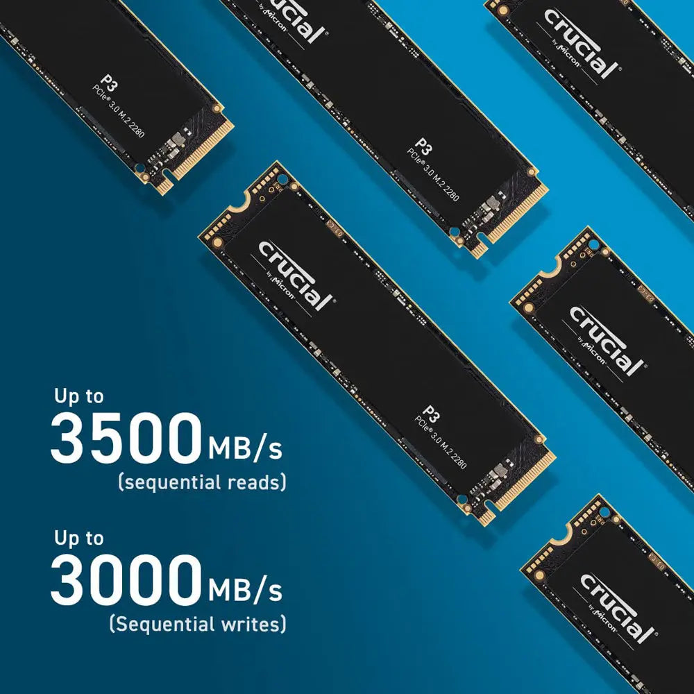 Crucial P3 4TB M.2 NVMe PCIe 3.0 Internal Solid State Drive