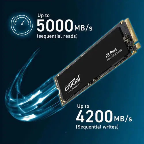 Crucial P3 Plus 4TB M.2 NVMe PCIe 4.0 Internal Solid State Drive