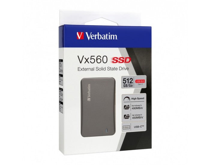 Verbatim External SSD 512GB USB VX560  66396