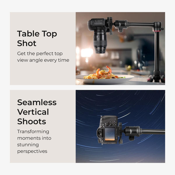 Digitek DTR 520 BH (60 Inch) Professional Aluminum Tripod Cum Monopod with Swivel Pan Head, for DSLR Camera  Maximum Operating Height: 4.95 Feet    Black DTR 520 BH