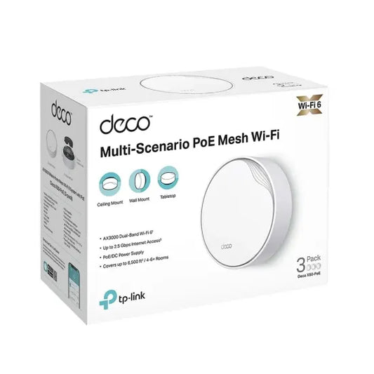 TP-Link Deco X50-Poe AX3000 Whole Home Mesh Wi-Fi 6 With POE (Pack Of 3)