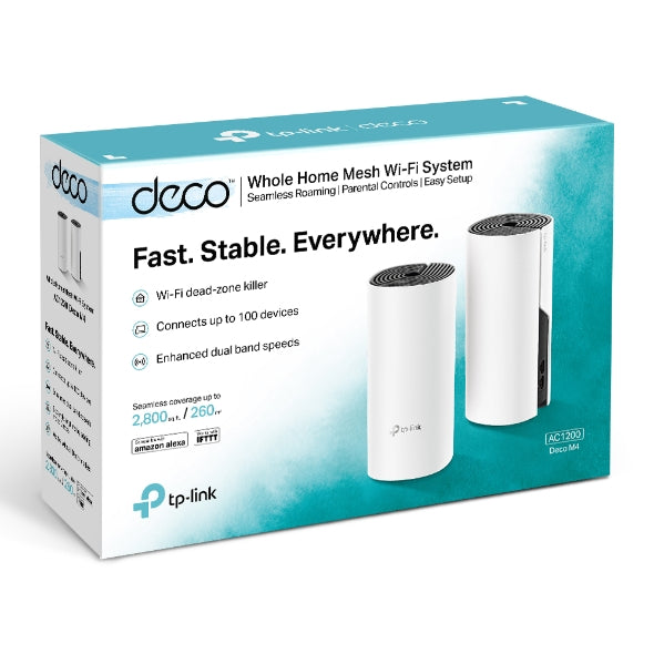 TP Link Deco M4 ( Pack 2 ) AC1200 Dual Band Mesh Router