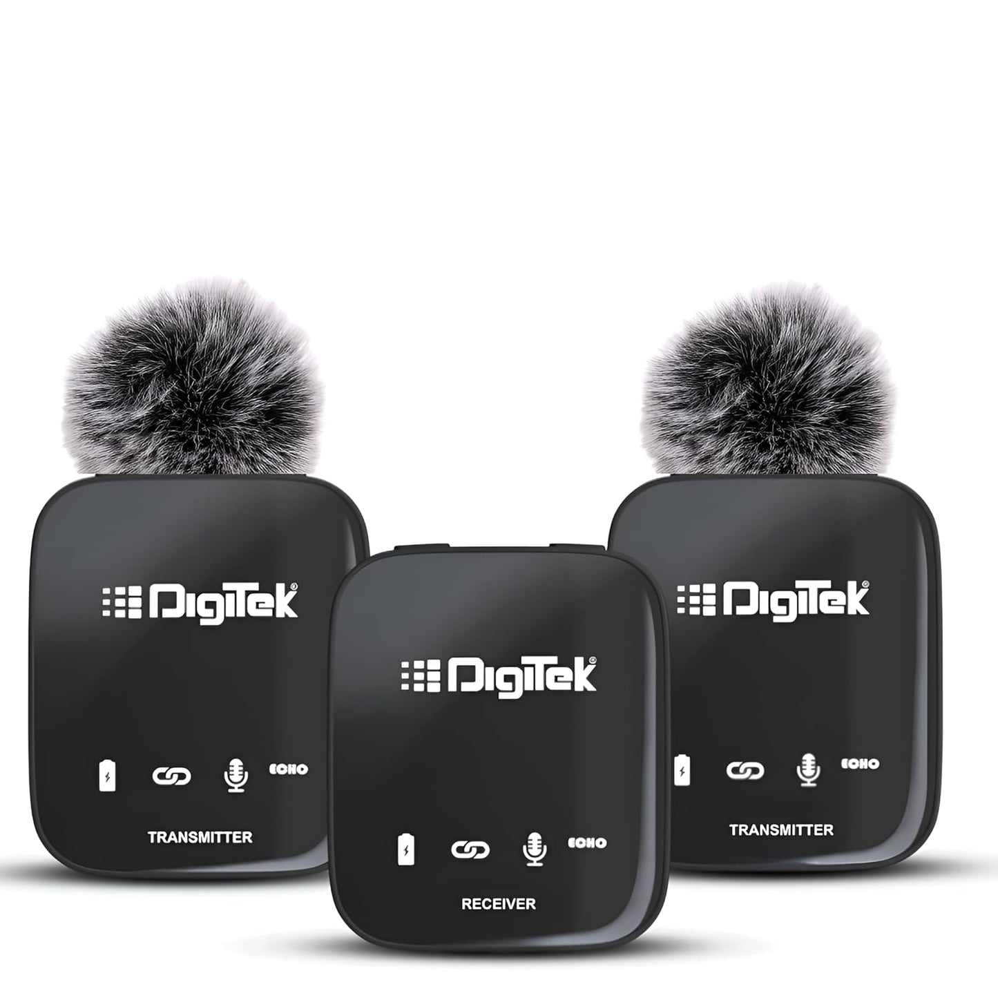 Digitek DWM-101 Pro Wireless Microphone System with ANC Noise Reduction, 360° Sound Capture