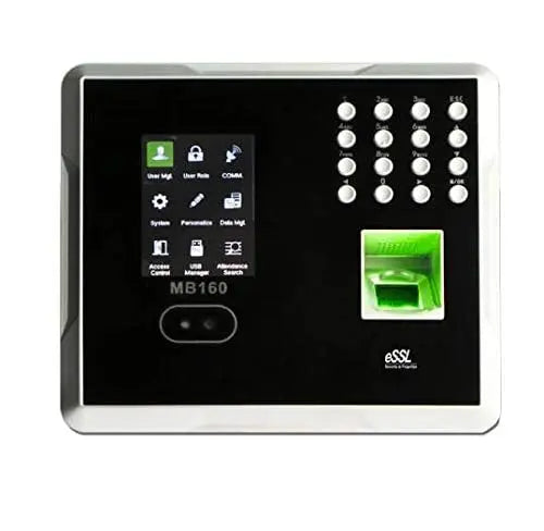 ESSL MB 160 Face Time Attendance with Access Control System Black