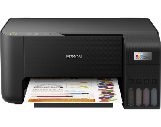 Epson Ink Tank Color Printer A4 L3210 Print Scan Copy 4 Colour