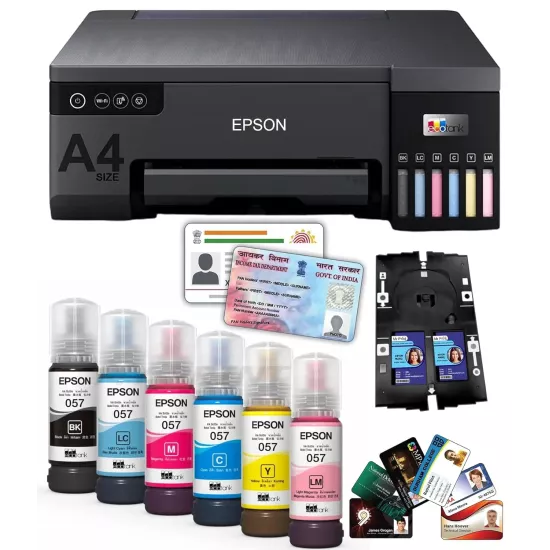 Epson Ink Tank Color Printer A4 L8050 Single Function Print Wi-Fi PVC CARD 6 Color