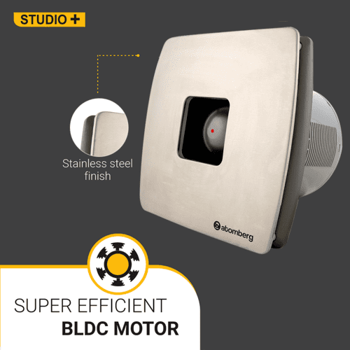 Atomberg Studio+ 150mm BLDC Motor Energy Saving Exhaust Fan Stainless Steel