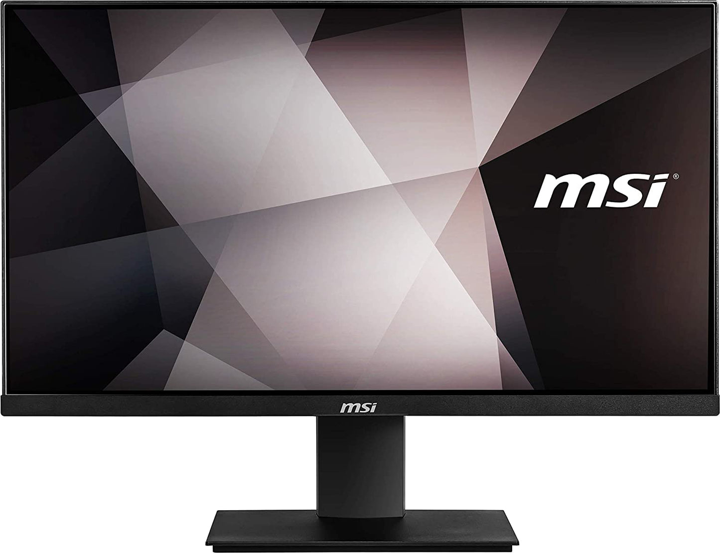 MSI PRO MP241 23.8-inch  Professional Monitor Full HD, Anti-Glare, Display Kit & VESA Mount Support, Designed for The Streaming & On-line Video in Office & Studio