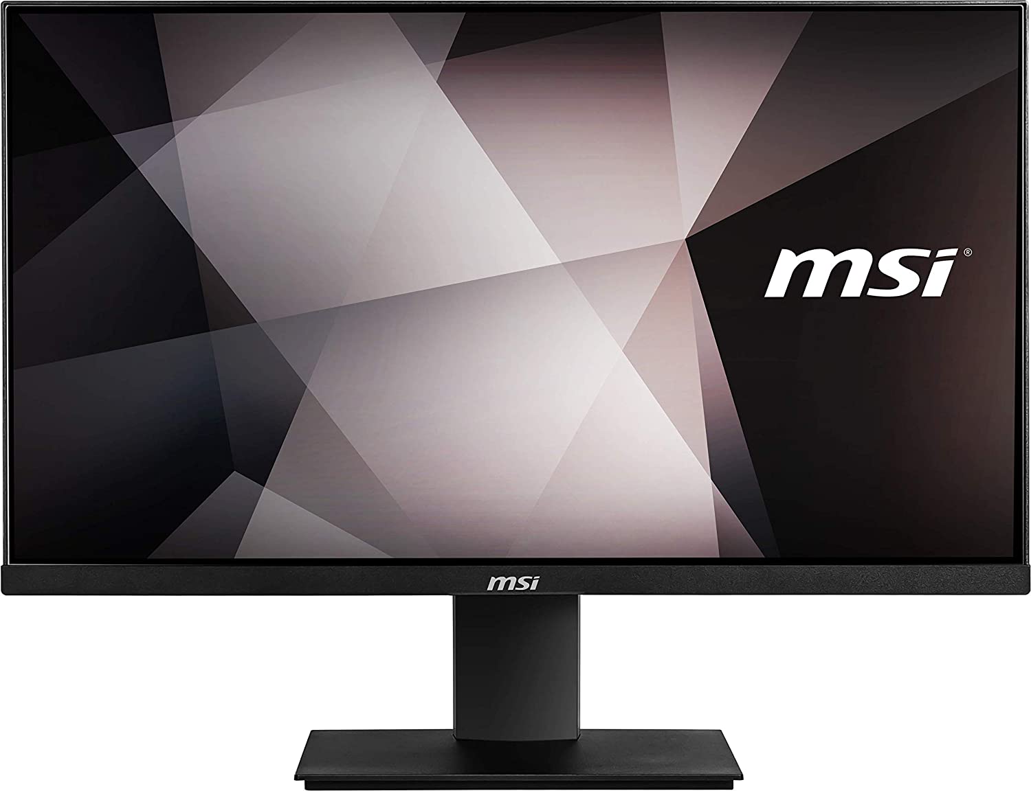 MSI PRO MP241 23.8-inch  Professional Monitor Full HD, Anti-Glare, Display Kit & VESA Mount Support, Designed for The Streaming & On-line Video in Office & Studio