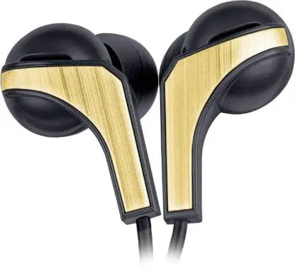 Fingers Sound Boomerang Wired  Earphone Ink Black + Gold