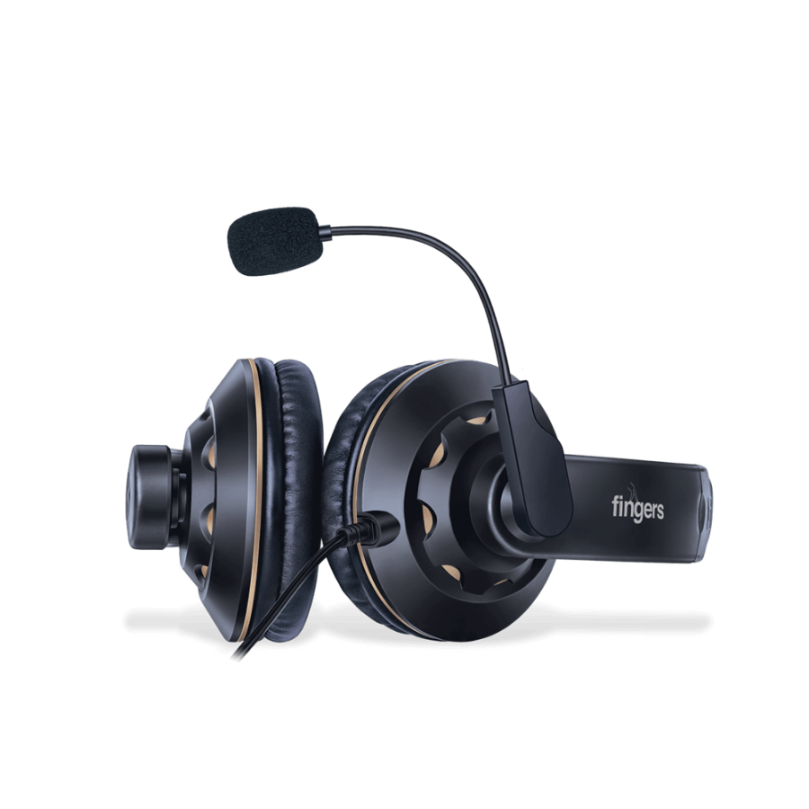 Fingers USB-Tonic H9 Gaming Headset Black-Gold