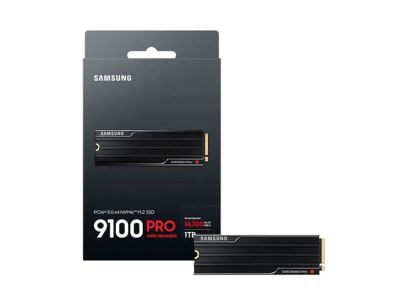 Samsung 9100 Pro 1TB NVMe M.2 2280 Internal Solid State Drive with Heatsink - Black My Store