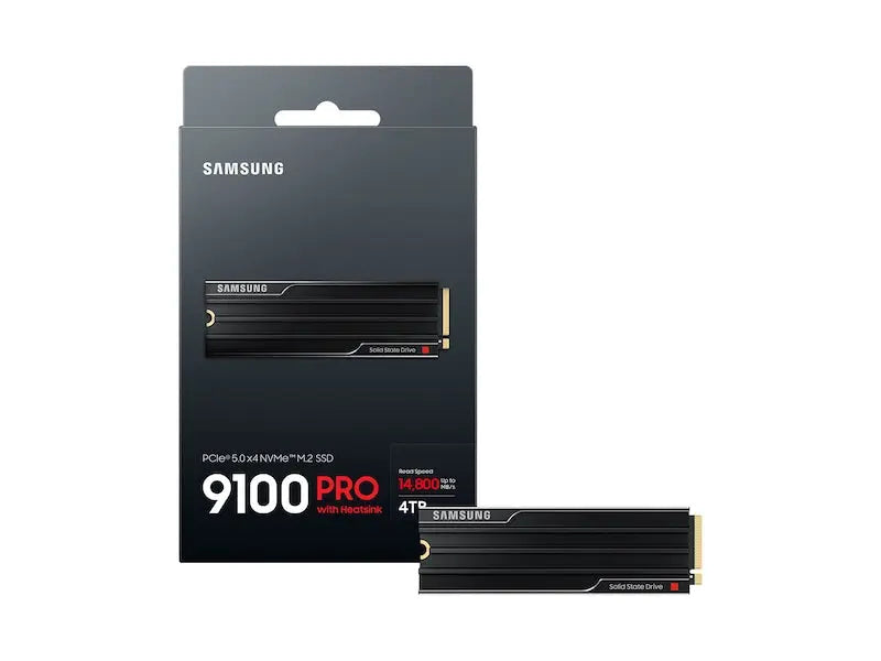 Samsung 9100 Pro 4TB NVMe M.2 2280 Internal Solid State Drive with Heatsink - Black My Store