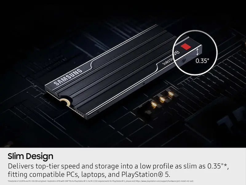 Samsung 9100 Pro 4TB NVMe M.2 2280 Internal Solid State Drive with Heatsink - Black My Store