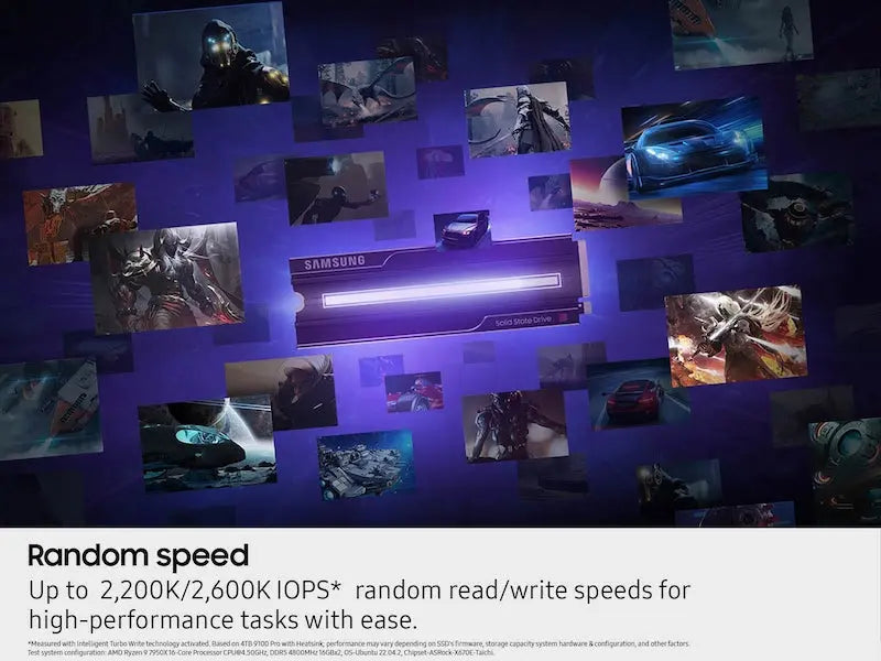 Samsung 9100 Pro 1TB NVMe M.2 2280 Internal Solid State Drive with Heatsink - Black My Store