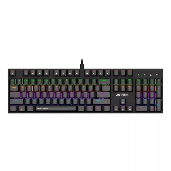 ANT ESPORTS MK3200 V2 MECHANICAL GAMING KEYBOARD MULTICOLOR LED BACKLIT WIRED -BLUE SWITCH