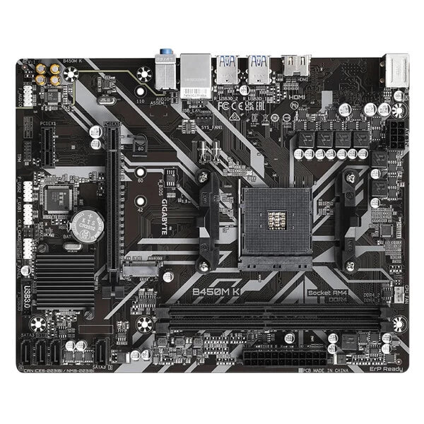 Gigabyte B450M K DDR4 Motherboard for AMD 1st | 2nd | 3rd | 4th Gen