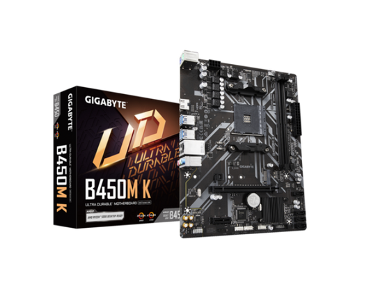 Gigabyte B450M K DDR4 Motherboard for AMD 1st | 2nd | 3rd | 4th Gen