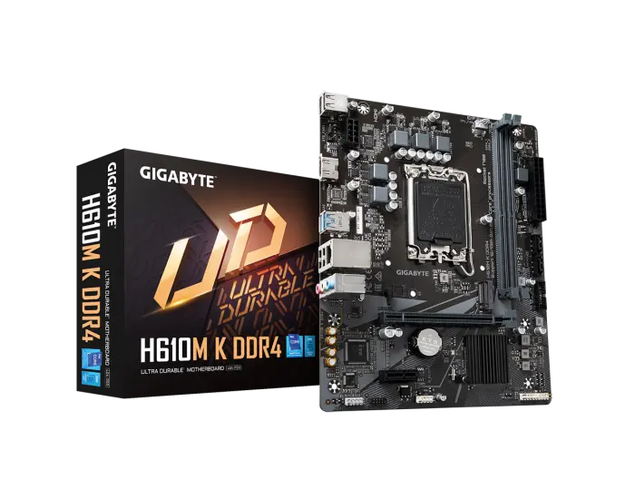 Gigabyte H610M K DDR4 Motherboard for Intel 13th/ 12th Gen Processors - LGA1700 Socket