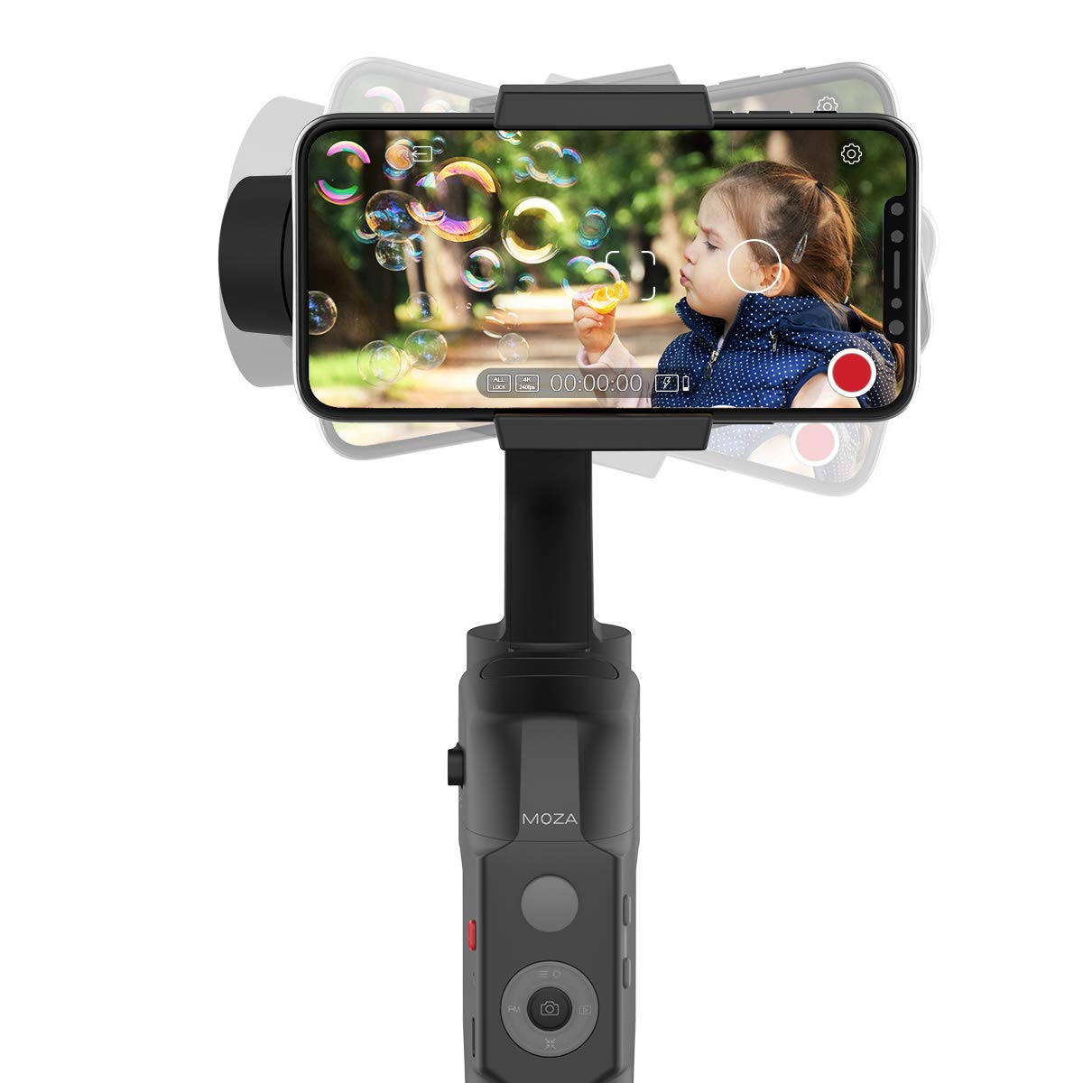 MOZA Mini-S Essential 3-Axis Gimbal for Mobile Advanced Shooting Modes, Black