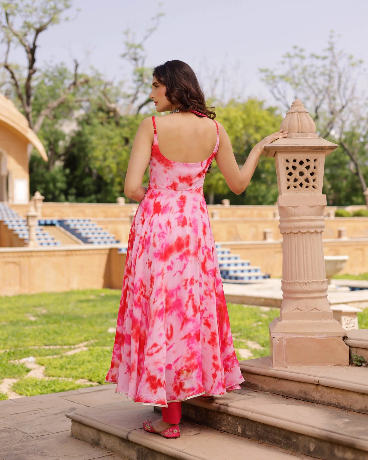 Rosie Georgette Tie & Dye Suit Set My Store