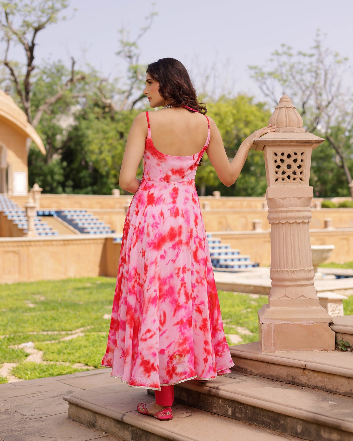 Rosie Georgette Tie & Dye Suit Set My Store