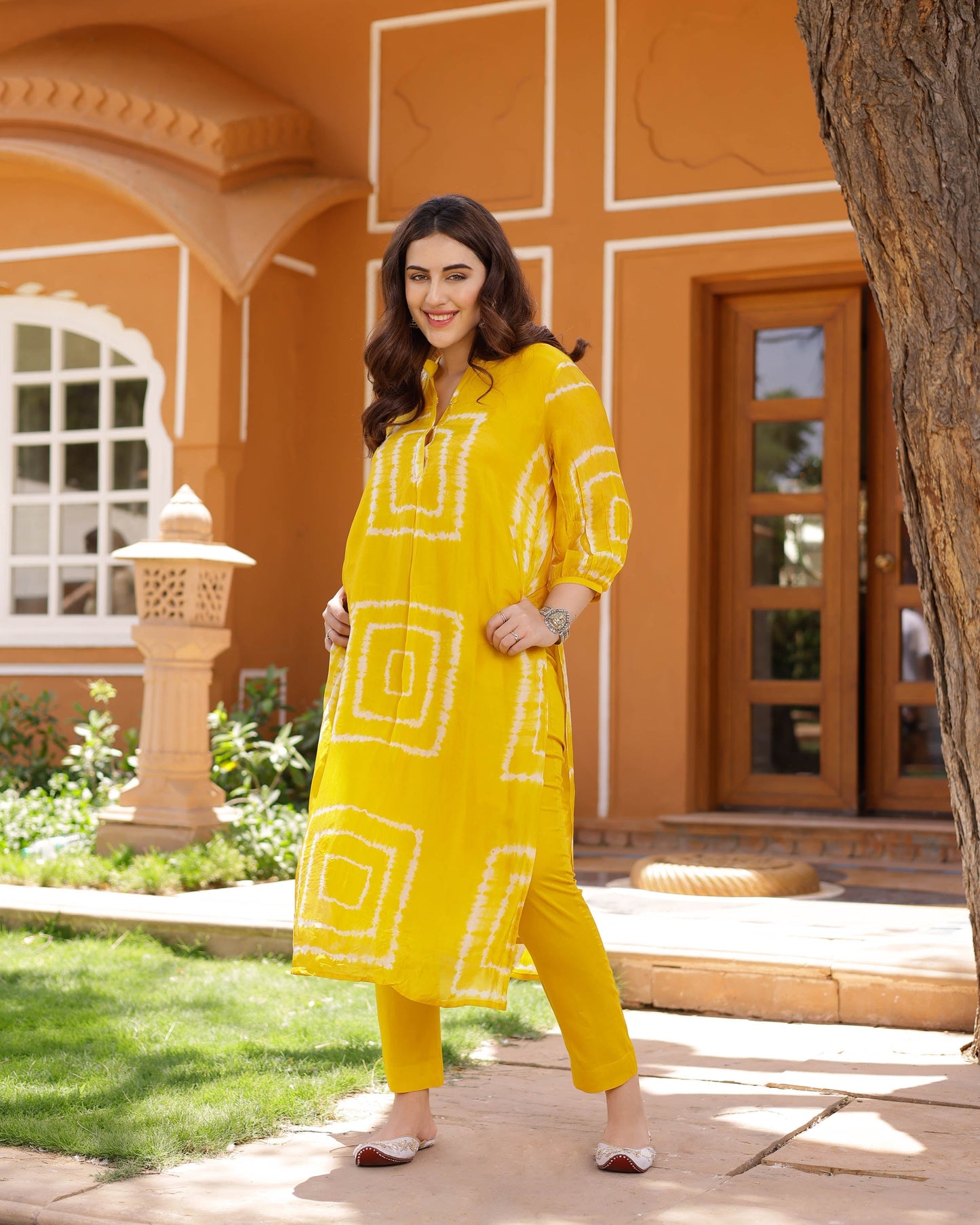 Chloe Silk Tie & Dye Kurta Set My Store