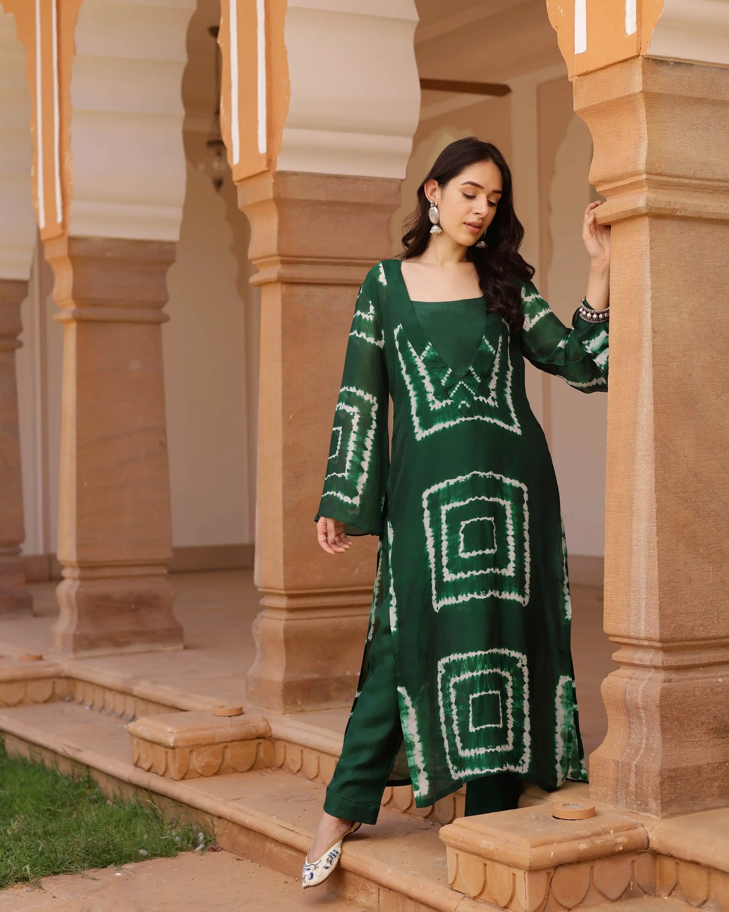 Aurora Silk Tie & Dye Kurta Set My Store