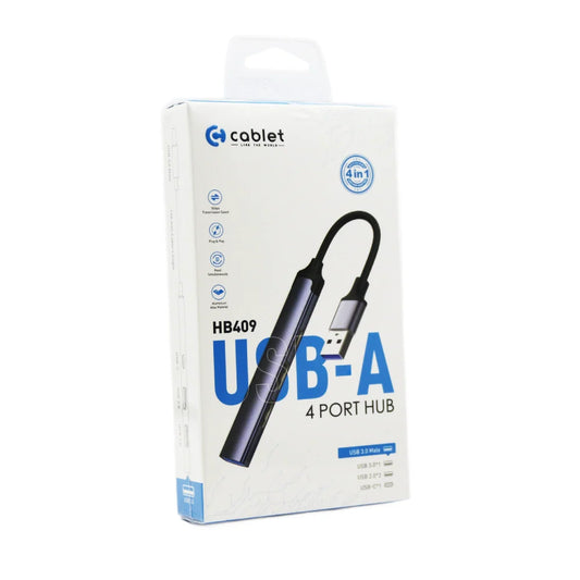 Cablet HB409 USB-A 4 Port USB 3.0 Hub