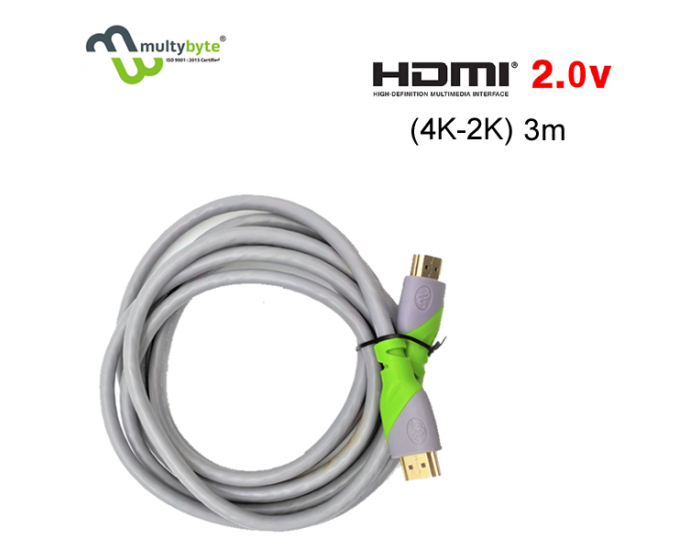 MULTYBYTE HDMI CABLE 3M 4K 60HZ