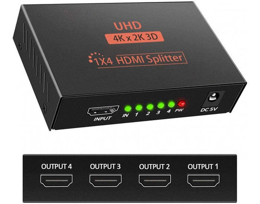HDMI SPLITTER 4 PORT 4K2K UHD