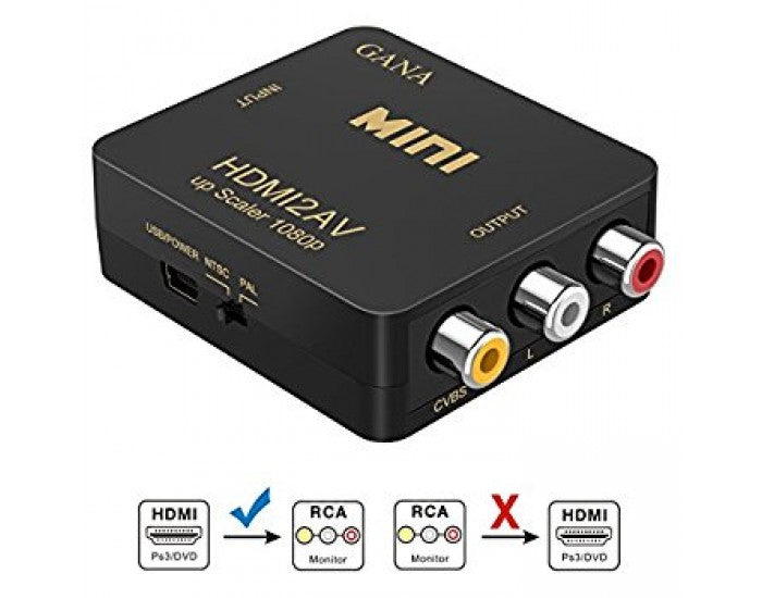 HDMI TO AV VIDEO FEMALE TO FEMALE CONVERTER