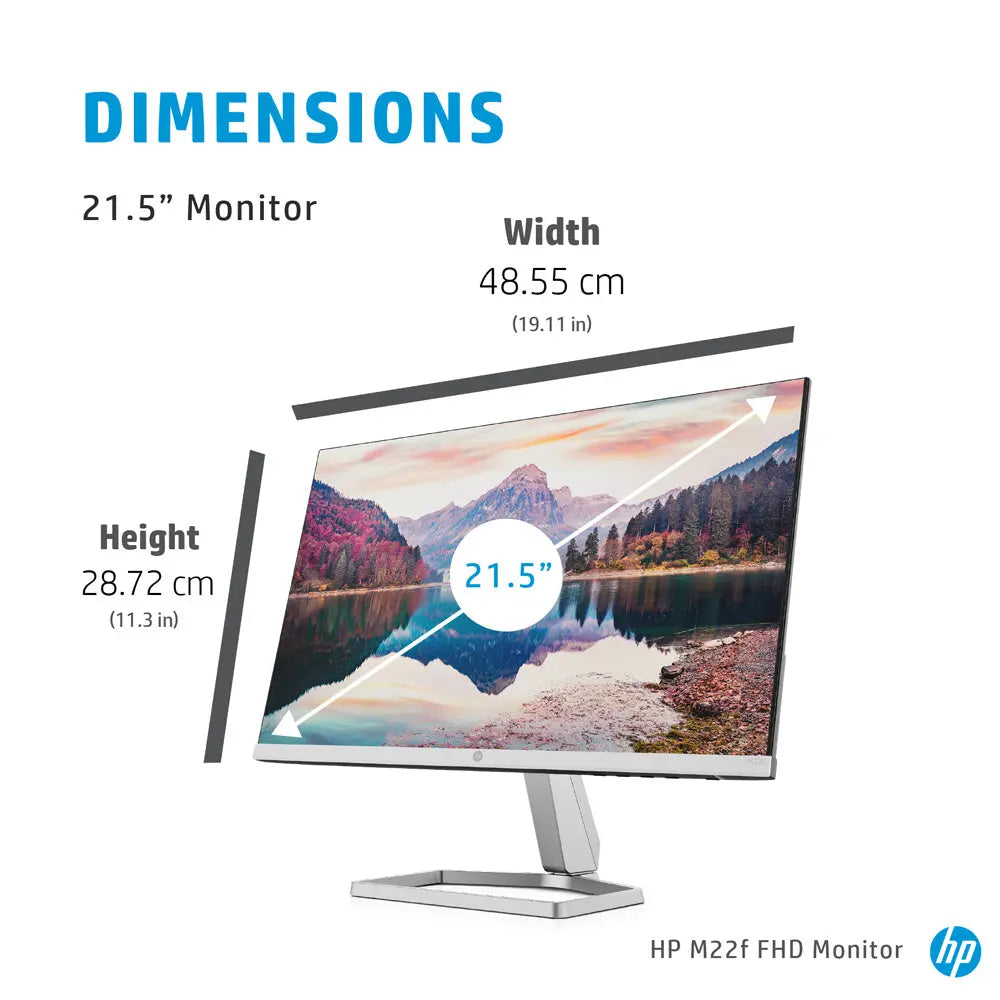 HP M22f 21.5-inch Full-HD IPS Monitor 5ms Response Time and with Adaptive Sync My Store