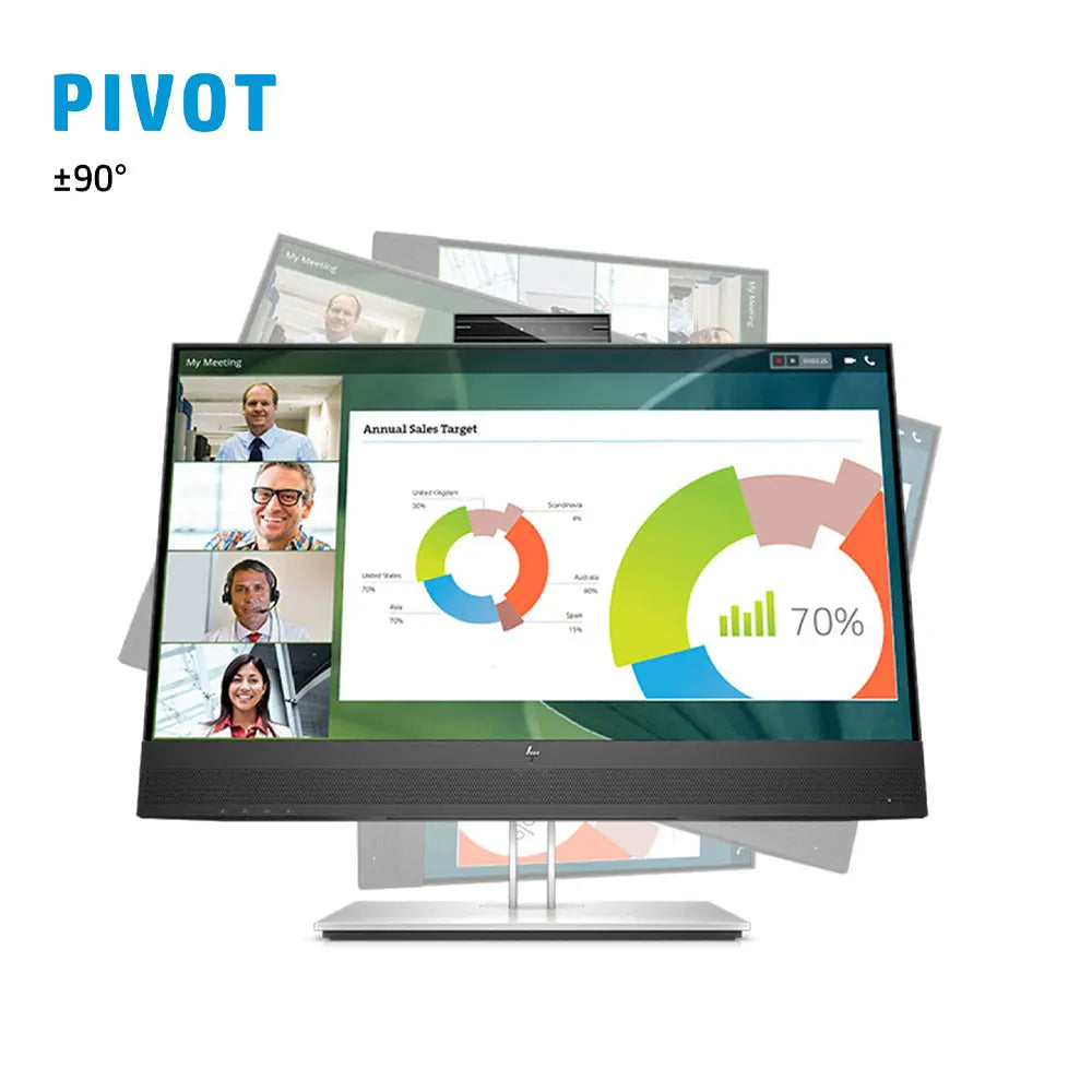 HP E24mv G4 24" 1080p FHD IPS Conferencing Monitor with Webcam and Dual Speakers My Store