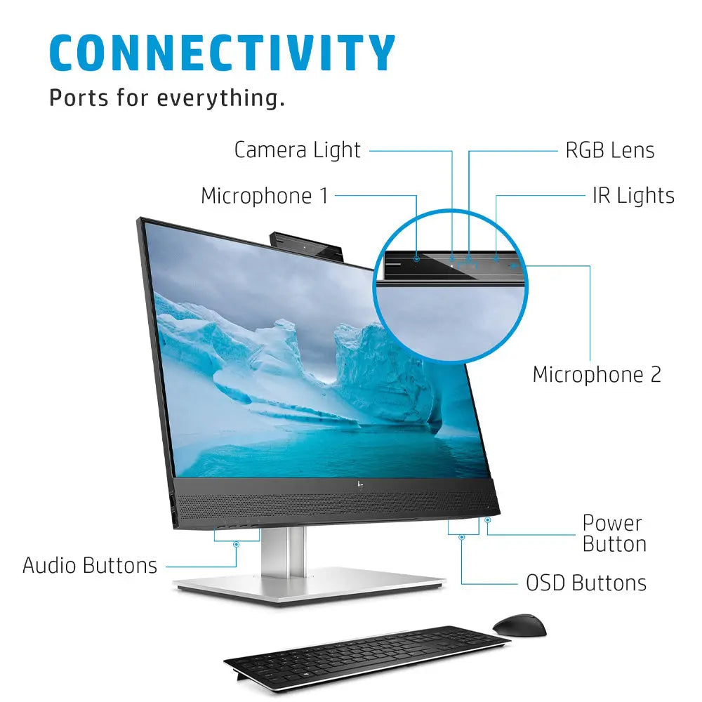 HP E24mv G4 24" 1080p FHD IPS Conferencing Monitor with Webcam and Dual Speakers My Store