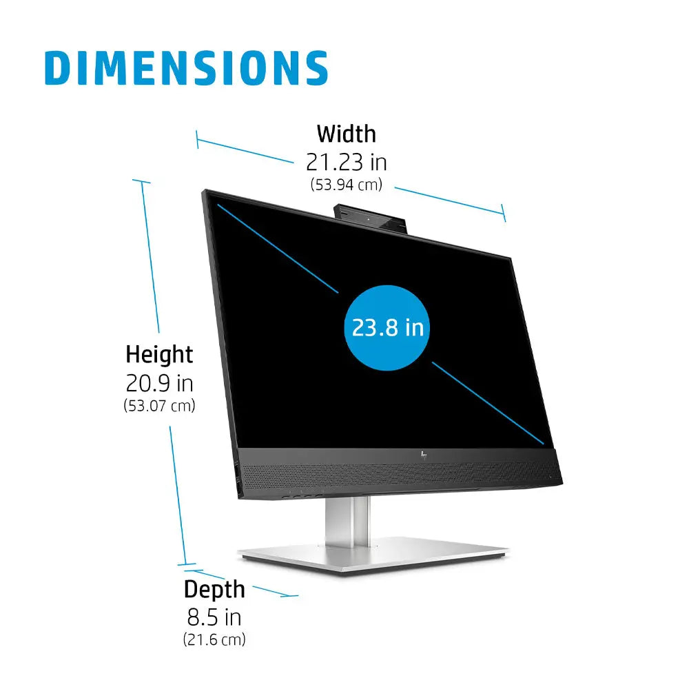 HP E24mv G4 24" 1080p FHD IPS Conferencing Monitor with Webcam and Dual Speakers My Store