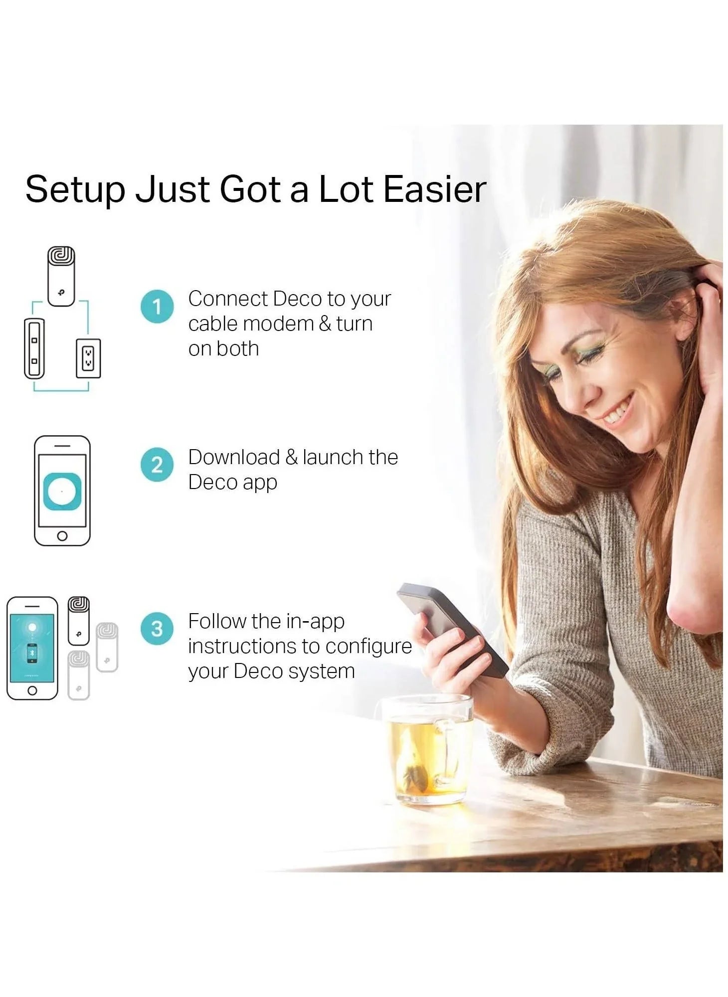 TP Link Deco M4 ( Pack 2 ) AC1200 Dual Band Mesh Router