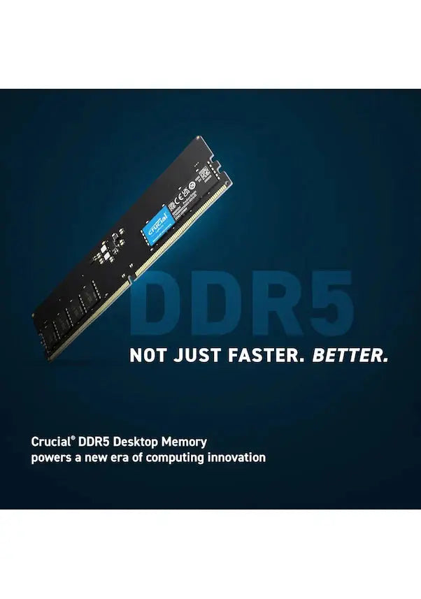 Crucial RAM 8GB DDR5 4800 MHz UDIMM Desktop Memory