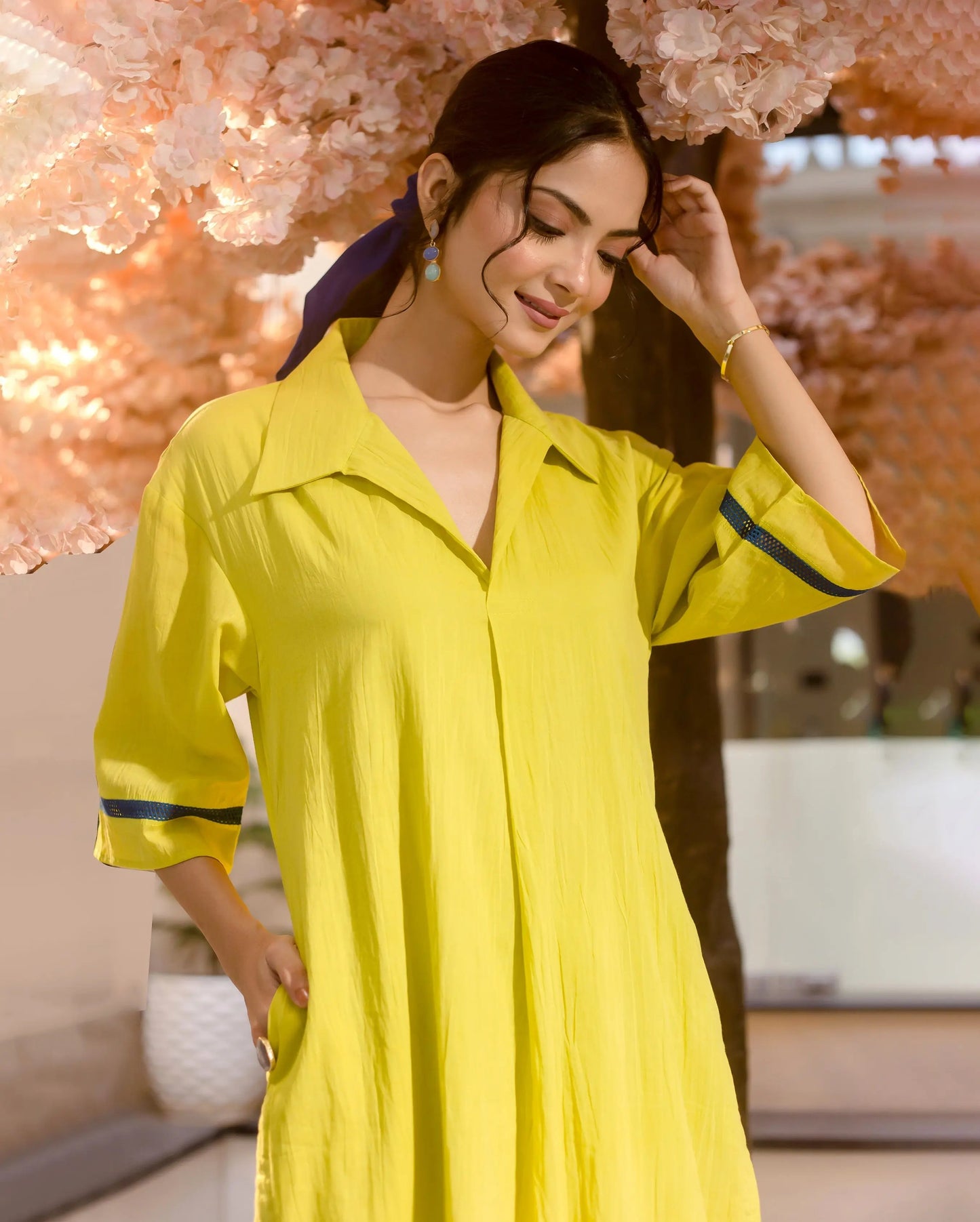 Spurge Green Solid Cotton Coord Set My Store