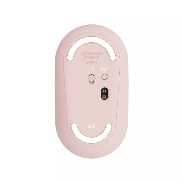 Logitech Pebble M350  Wireless Mouse with Bluetooth Rose