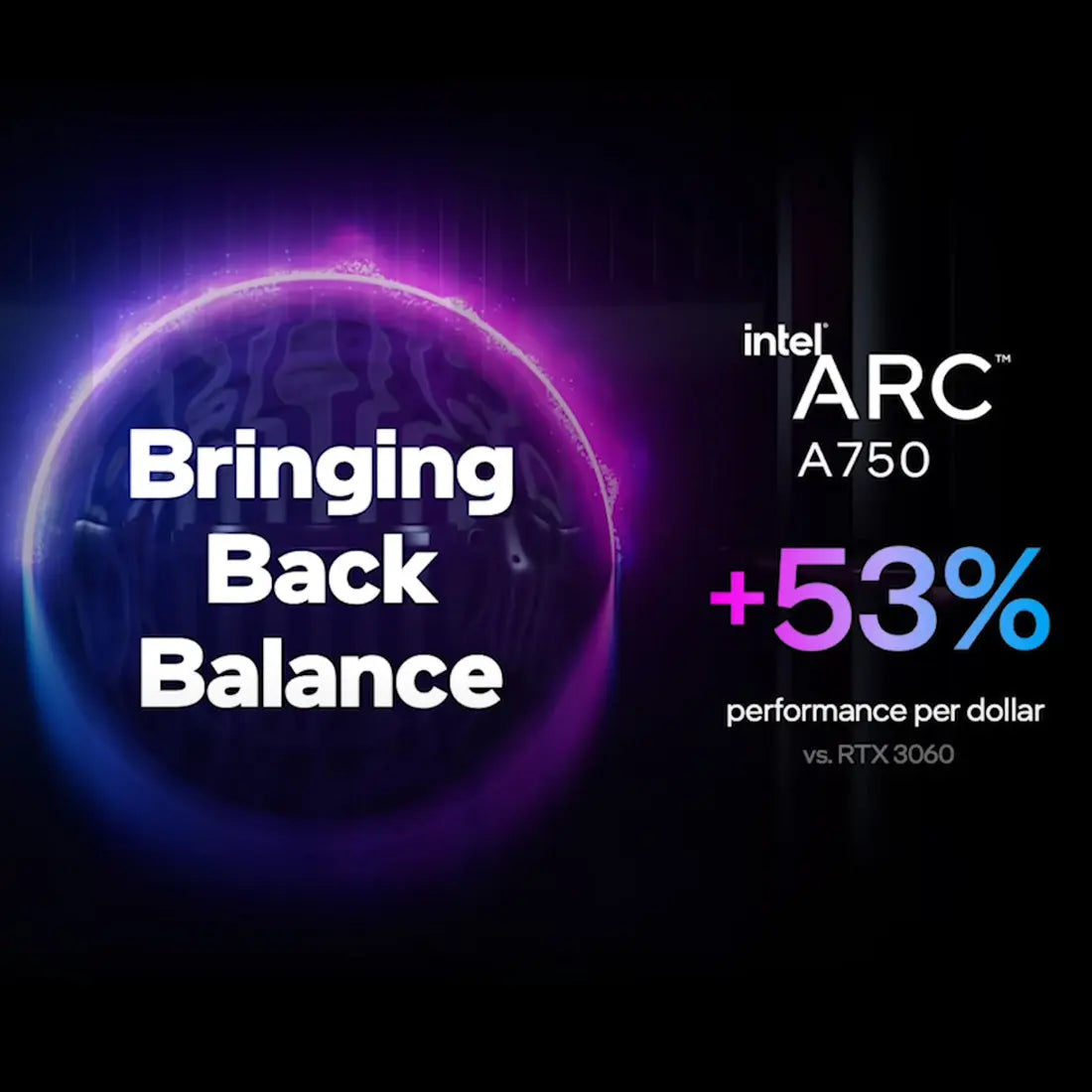 Intel Arc A750 8GB GDDR6 256-Bit Graphics Card