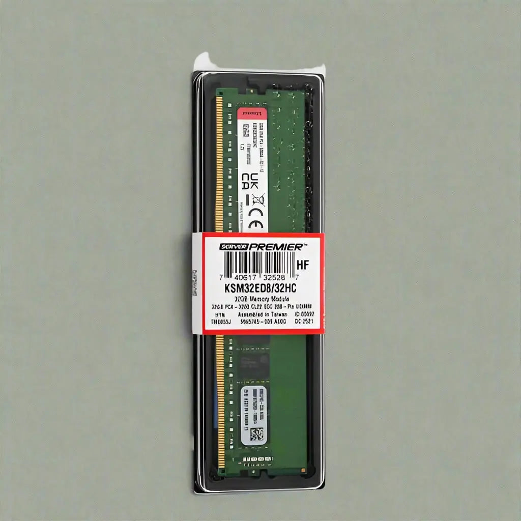 Kingston 32GB DDR4 RAM 3200 MHz CL22 288 Pin ECC Server Workstation Memory